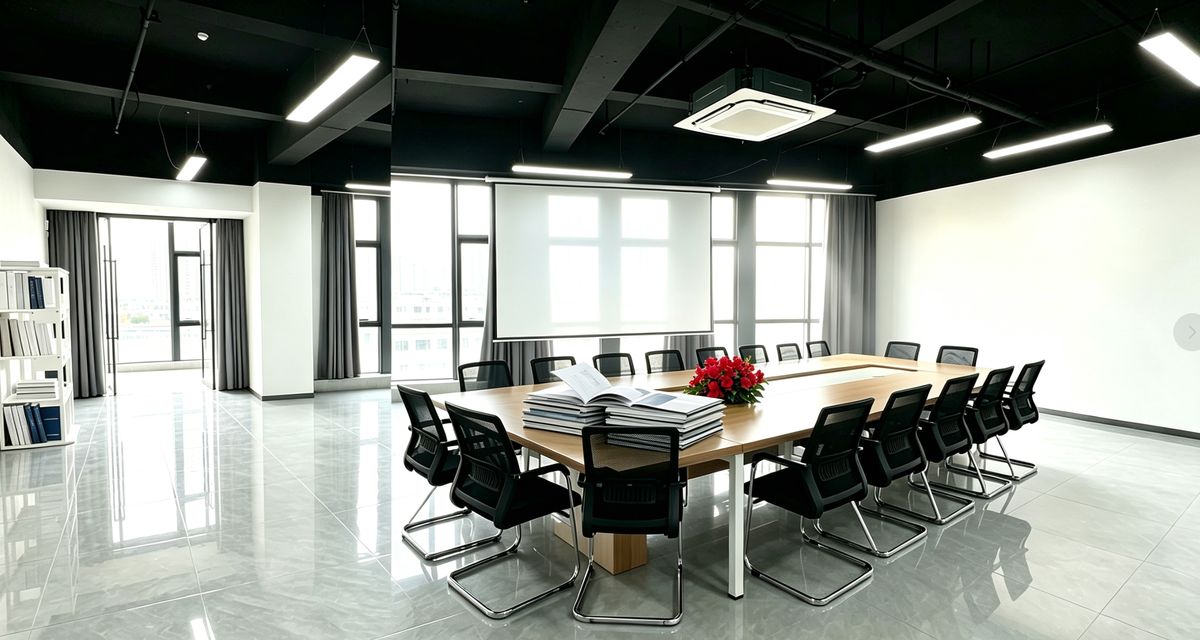 Large conference room for all-hands meetings and technical training
