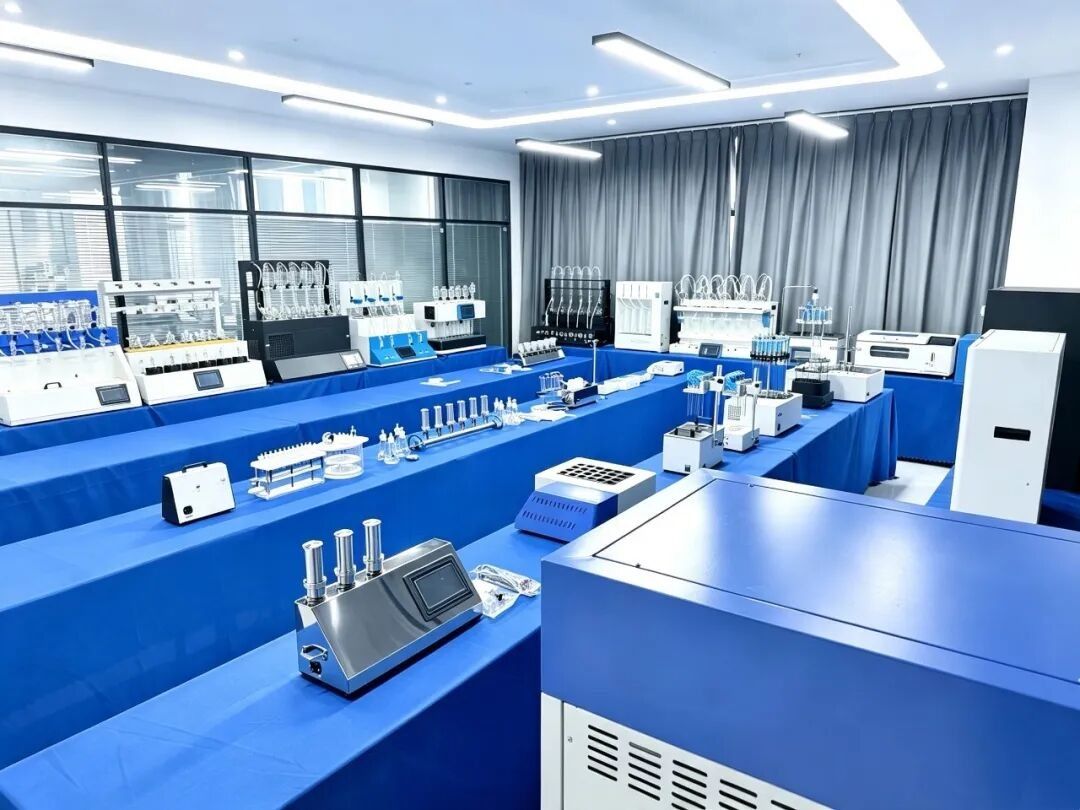 Instrument showroom with the full in-house line of laboratory equipment