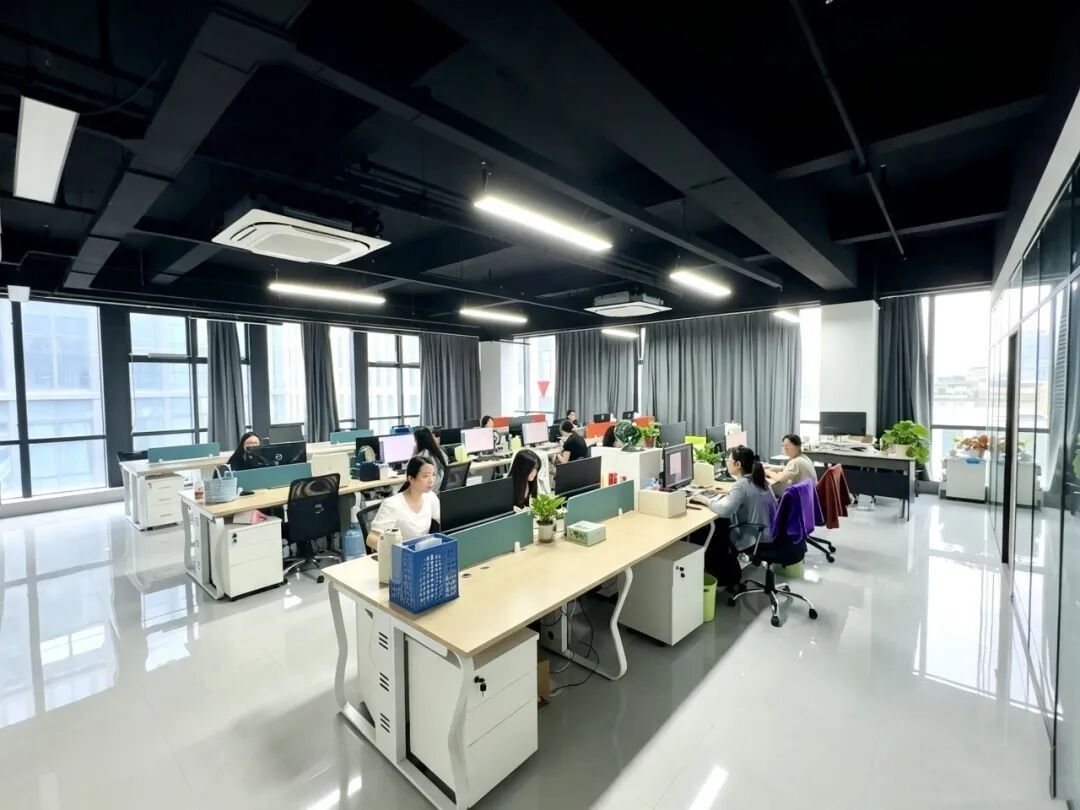 Open-plan workspace at the ANVORE new office