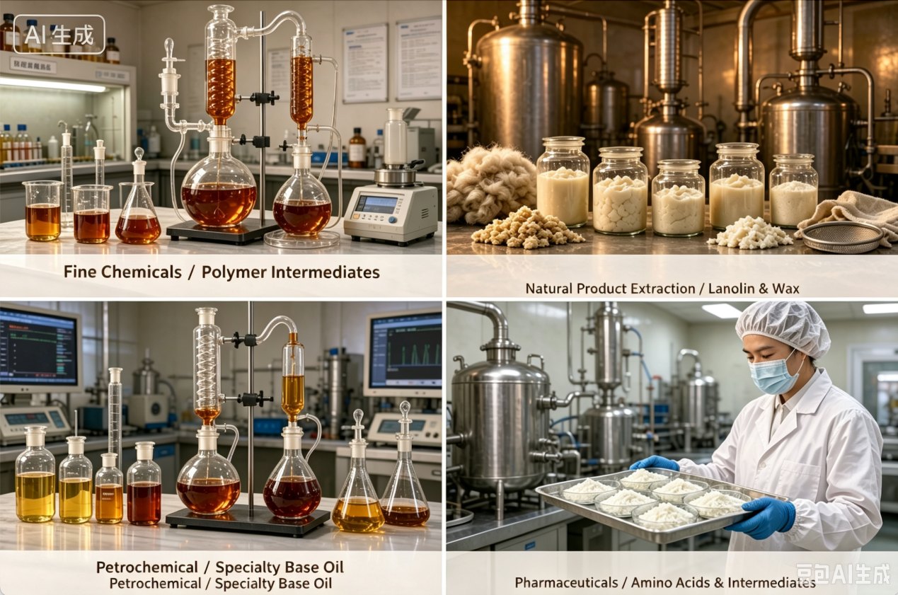 Wiped Film Molecular Distillation System