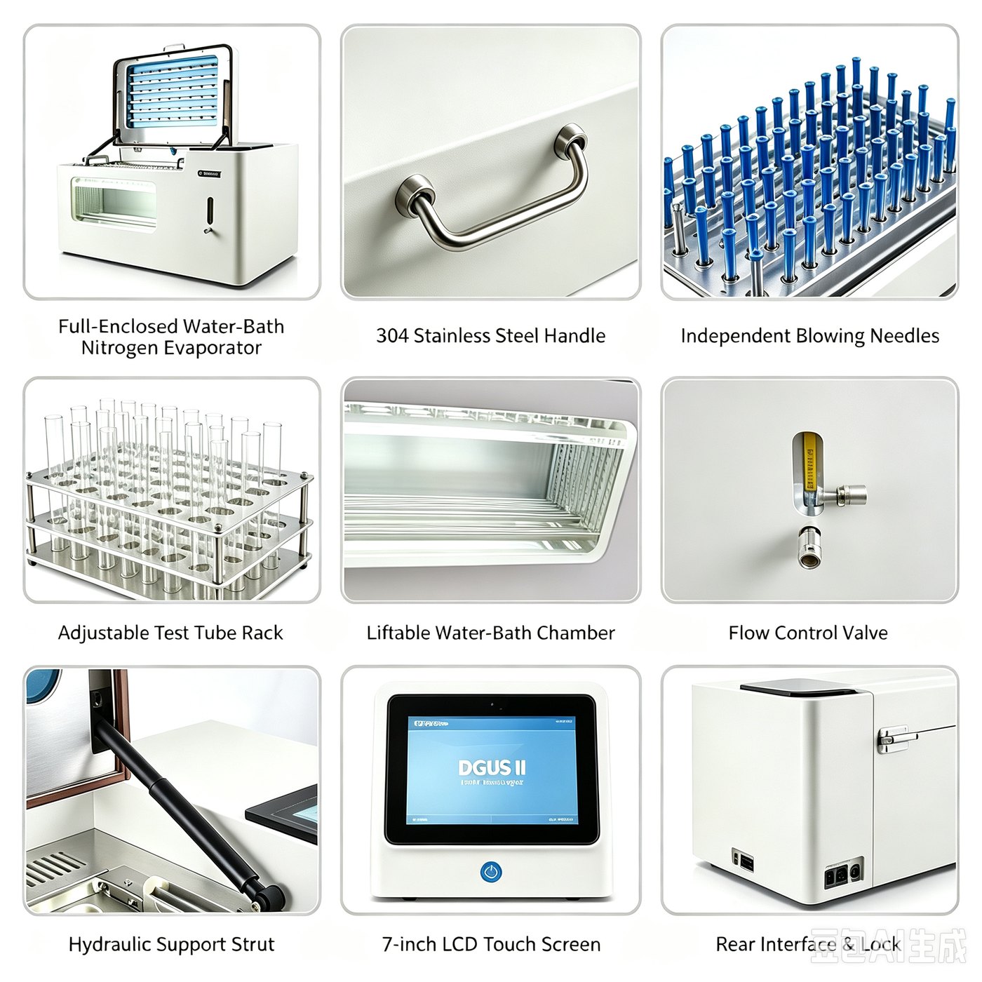 Anvore High Throughput Fully Enclosed Water Bath Sample Concentrator product details