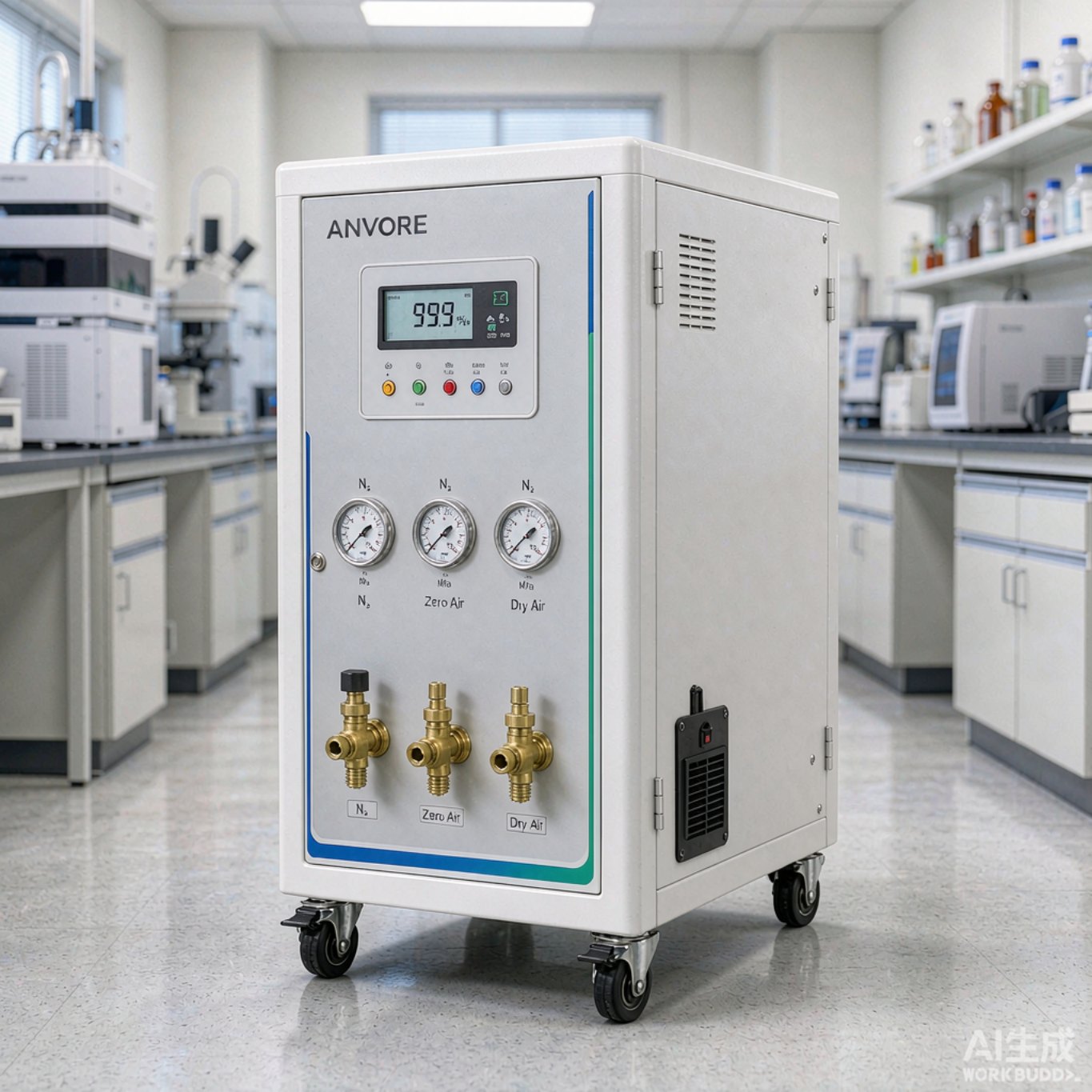 Triple-Output Membrane Nitrogen Generator